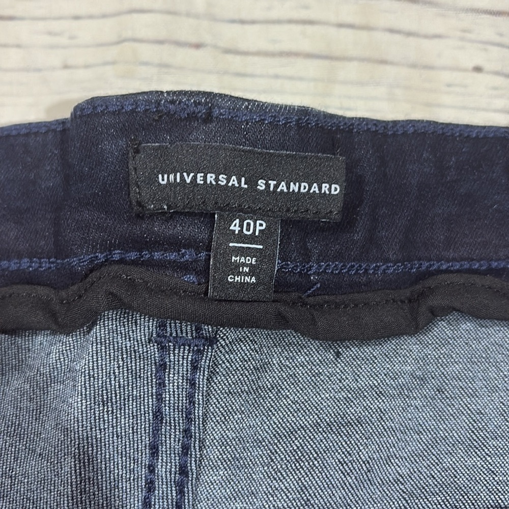NWOT Universal Standard Petite High Rise Skinny Seine Dark Indigo sz 40 - Picture 3 of 8